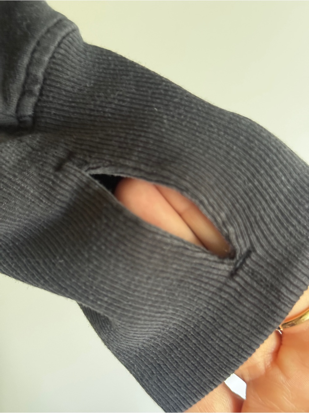 Athleta Balance Full Zip Hoodie Black Tencel Thumbholes M - Picture 7 of 9